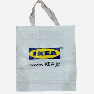 イケア IKEA バッグ エコバッグ 袋 2枚セット KLAMBY クラムビー(袋 白×2)