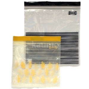 IKEA イケア ISTAD イースタード 袋 50枚入り プラスチック袋 フリーザーバッグ 透明袋 保存袋 305.256.81(袋BKST50)ジッパー バッグ ジ