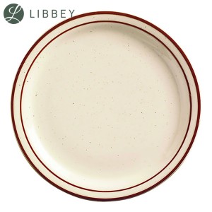 Libbey Desert Sand プレート 24cm DSD-9 (品番)RAM6505 リビー デザートサンド アメリカン ダイナー インダストリアル カフェ ステーキ