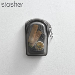 スタッシャー シリコーンバッグ ゴーバッグ ブラック STGO39 stasher フードバッグ 保存容器 シリコン 密閉 再利用