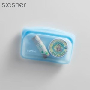 スタッシャー シリコーンバッグ EZスナック ブルー STMK35EZ stasher フードバッグ 保存容器 シリコン 密閉 再利用