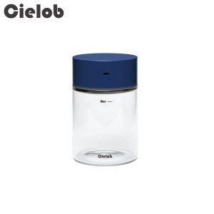 Cielob 自動真空キャニスター (ラウンドタイプ) 0.7L ネイビー VAY1-G7-N セーロブ