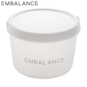 EMBALANCE ラウンドコンテナ L ホワイト 750mL T12191 鮮度長持ち エンバランス