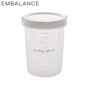 EMBALANCE ディープラウンドコンテナ S ホワイト 500mL T12194 鮮度長持ち エンバランス