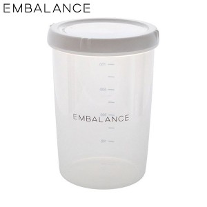 EMBALANCE ディープラウンドコンテナ M ホワイト 1000mL T12197 鮮度長持ち エンバランス