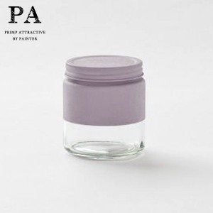 PA ボトル型キャニスター S（510ml） Purple 紫 パープル くすみカラー 湯せん不可 見せる収納 コーヒー豆 紅茶 グラノーラ 調味料 ピー