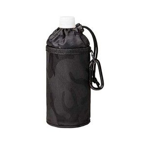 トルネ BONTE ペットボトルカバー ホルダー ケース 保冷 保温 500mL 用 カモフラ ブラック 9×9×20cm P-3563