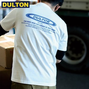 DULTON ダルトン Tシャツ オーバル ロゴ M ホワイト (品番：T22-0474M/WT) DULTON T-SHIRT OVAL LOGO M WHITE ダルトン インダストリアル