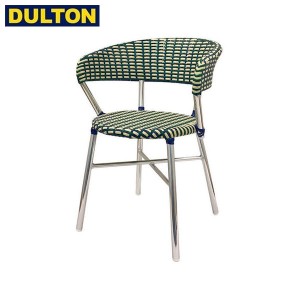 DULTON Aluminum roundish chair Green/Blue ガーデンチェア (品番：F19-0001GN/BL) ダルトン インダストリアル アメリカン))