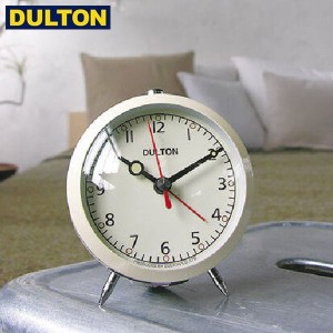 DULTON アラームクロック アイボリー ALARM CLOCK IVORY 【品番：100-053Q/IV】 ダルトン インダストリアル アメリカン ヴィンテージ 男