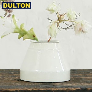 DULTON エナメル フラワー ベース マンサード ナチュラル (品番：H21-0311NT) ENAMELED FLOWER VASE MANSARD NATURAL ダルトン インダス