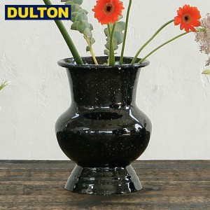 DULTON エナメル フラワー ベース カーブ ブラック (品番：H21-0313BK) ENAMELED FLOWER VASE CURVE BLACK ダルトン インダストリアル ア