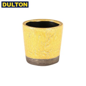 DULTON カラー グレーズド ポット イエロー COLOR GLAZED POT YELLOW (品番：CH14-G516YL) ダルトン インダストリアル アメリカン ヴィン