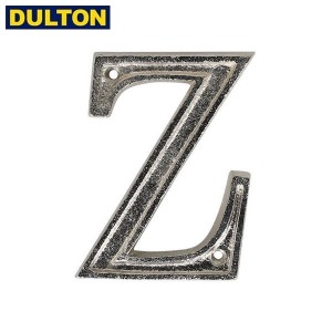 DULTON METAL LETTER 105 SILVER Z 【品番：G105S-Z】 ダルトン インダストリアル アメリカン ヴィンテージ 男前 メタルレター105 Z シル