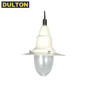 (長期欠品中につき、入荷次第の予約販売)DULTON PENDANT LAMP W/GLASS IVORY (品番：100-093IV) ダルトン インダストリアル アメリカン 