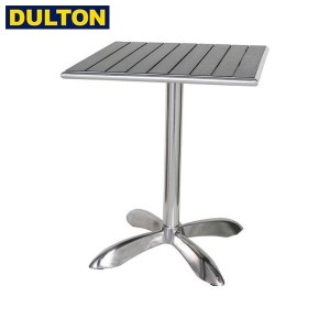 (長期欠品中につき、入荷次第の予約販売)DULTON アルミニウム カフェテーブル スクエア ブラック (品番：H845-1024BK) ダルトン インダス