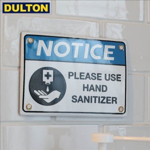 DULTON エナメル ノーティス サイン ハンド サニタイザー ENAMELED NOTICE SIGN HAND SANITIZER(CODE：H20-0144HS) ダルトン インダスト