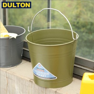 DULTON ガルバナイズド バケツ 6L オリーブドラブ GALVANIZED BUCKET 6L OLIVE DRAB(CODE：H19-0047-6OV) ダルトン インダストリアル DIY