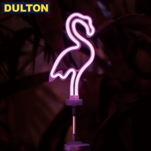 DULTON SOLAR NEON LIGHT FLAMINGO ソーラー ネオン ライト フラミンゴ (品番：NB-0543FL) ダルトン インダストリアル アメリカン ヴィン