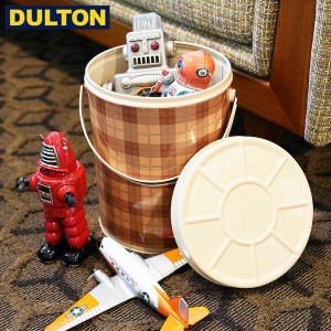 DULTON TIN BASKET ROUND MUSTARD ティン バスケット ラウンド マスタード (品番：XRZ-0603MS) ダルトン インダストリアル アメリカン ヴ