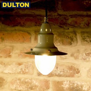 (長期欠品中につき、入荷次第の予約販売)DULTON PENDANT LAMP W/GLASS OLIVE DRAB ペンダント ランプ オリーブドラブ 【品番：100-093OV