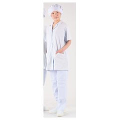 テクノファインコート 女子襟有り半袖白衣 NR-432M SHK4502