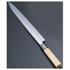 遠藤商事 SA佐文 本焼鏡面仕上 柳刃 木製サヤ 30cm (品番)ASB51030