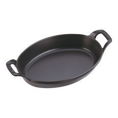 STAUB オーバルスタッカブルディッシュ 24cm 黒 40509-393 (品番)RST5004 ストウブ フランス