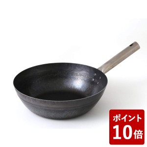 (長期欠品中、予約販売)鉄打出しフライパン TARO 27cm IH不可 14606942 山田工業所 フジイ 中華フライパン