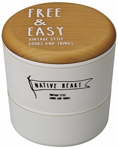 NATIVE HEART ラウンドネストランチ FREE＆EASY 木目×ホワイト 正和 ショウワ