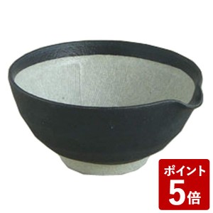 LOLO SHIKIKA 片口すり鉢 中 黒釉 36676 ロロ