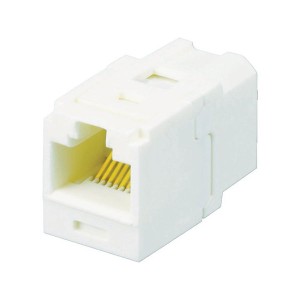 カテゴリ5E JJアダプタ(RJ45中継用ジャック) 白 パンドウイット CC5E88IW-6260