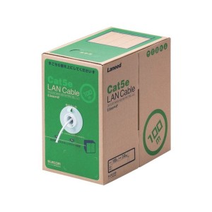 エレコム EU RoHS指令準拠LANケーブル CAT5E 100m ホワイト LDCT2WH100RS