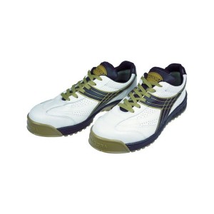 DIADORA 安全作業靴 ピーコック 白/黒 24.0cm ディアドラ PC12240-4321