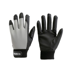 PU厚手手袋 Mサイズ グレー TRUSCO TPUGGM-8539 トラスコ