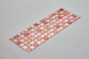 タイル シール モザイクタイルシール クリアピンク DIY 壁紙 シート BEAUS Tile