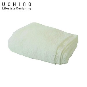 UCHINO とってもよく吸う「ごくふわ」フェイスタオル ホワイト 8814F830-W1 内野 ウチノ