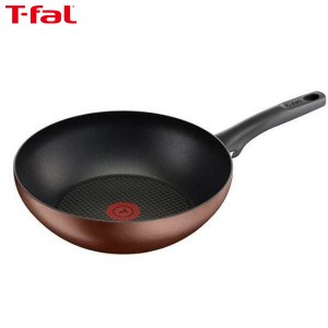 (長期欠品中、予約販売)T-fal(ティファール) IH カフェモカ ウォックパン 28cm G10919