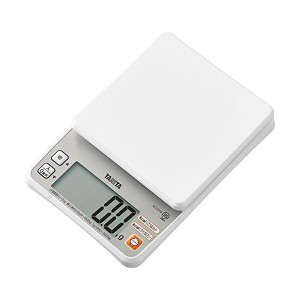 タニタ(TANITA) タニタ食堂おすすめ デジタルクッキングスケール 2kg ホワイト (最少表示0.5g/ごはんカロリーモード付き) KJ-215-WH