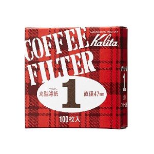 カリタ コーヒーフィルター #1丸型濾紙 47mm 100枚入
