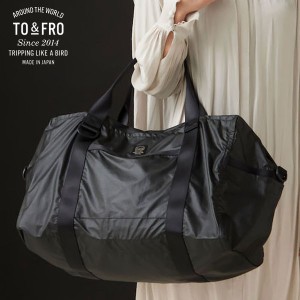 TO＆FRO BOSTONBAG Synthetic Leather BK×BK 【L-1】 ボストンバッグ シンセティックレザー ブラック×ブラック