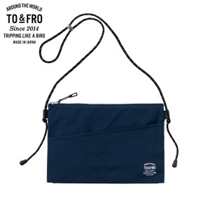 TO&FRO PACKABLE POUCH −SQUARE− NAVY パッカブルポーチ サコッシュ フェス ネイビー 紺