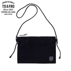 TO&FRO PACKABLE POUCH −SQUARE− BLACK パッカブルポーチ サコッシュ フェス ブラック 黒