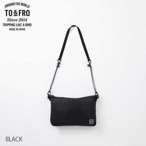 TO&FRO ULTIMATE LIGHT SHOULDER BAG -MINI- 216 BLACK 超軽量撥水 ショルダーバッグ (L-1)