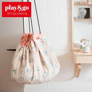 play＆go レインボー 140cm PG0024 2in1 おもちゃ収納バッグ＆プレイマット プレイアンドゴー 収納 簡単 子供 キッズ 片付け