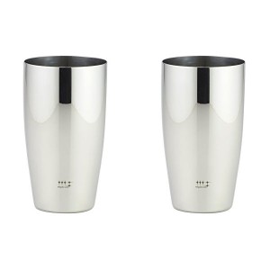 磨き屋シンジケート ビアタンブラー 400mL 2pcs ステンレス シルバー YJ1107 ヨシカワ