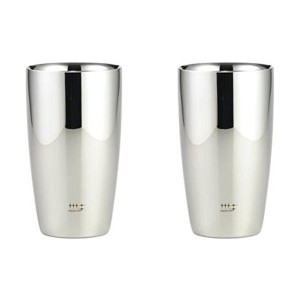 磨き屋シンジケート 二重ビアタンブラー 370mL 2pcs ステンレス シルバー YJ1193 ヨシカワ