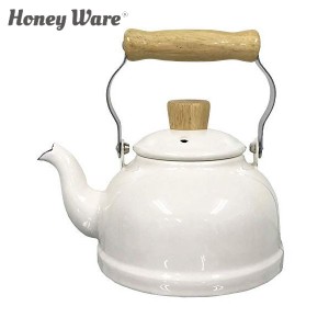 富士ホーロー Honey Ware Cotton ホーロー ケトル 1.6L ホワイト CTN-1.6K.W ハニーウェア コットン CODE：332880