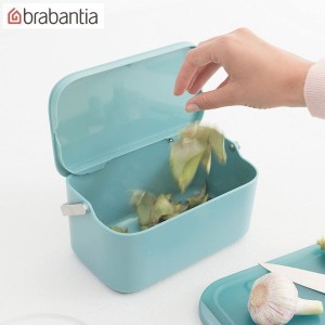 Brabantia フード ウェイスト キャディ ミント 117565 フタ付きゴミ箱 ブラバンシア シイノ通商 CODE：293986