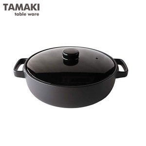 TAMAKI TOTE 直火土鍋 L ブラック T-928516 トート 丸利玉樹利喜商店